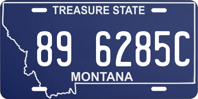 MT license plate 896285C