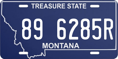 MT license plate 896285R