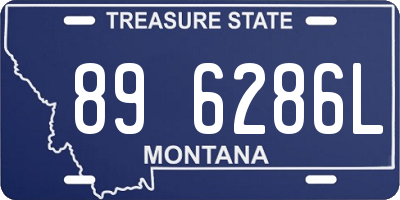 MT license plate 896286L