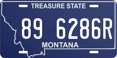 MT license plate 896286R