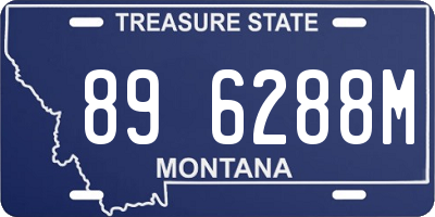MT license plate 896288M
