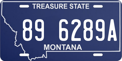 MT license plate 896289A