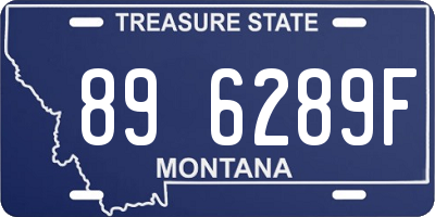 MT license plate 896289F