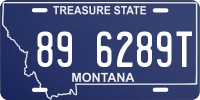 MT license plate 896289T