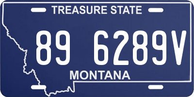 MT license plate 896289V