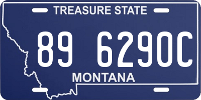 MT license plate 896290C