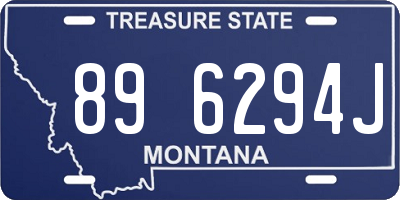 MT license plate 896294J