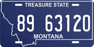 MT license plate 896312O