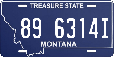 MT license plate 896314I