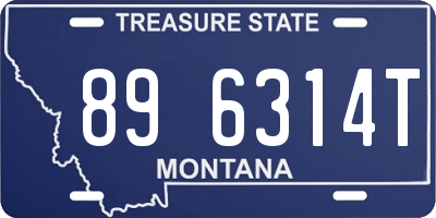MT license plate 896314T