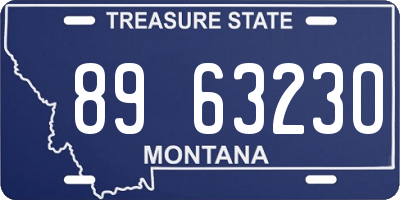 MT license plate 896323O