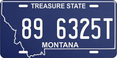 MT license plate 896325T