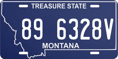 MT license plate 896328V