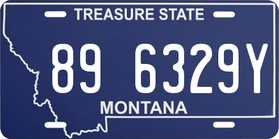 MT license plate 896329Y
