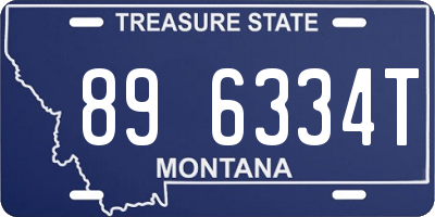 MT license plate 896334T