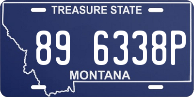MT license plate 896338P