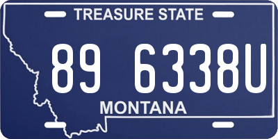 MT license plate 896338U