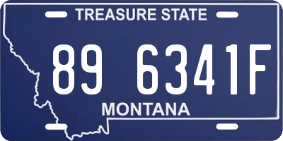 MT license plate 896341F