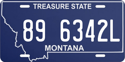 MT license plate 896342L