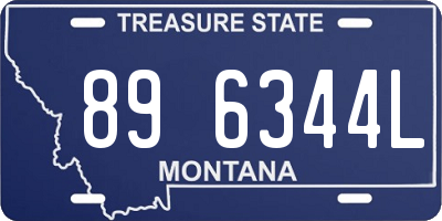 MT license plate 896344L