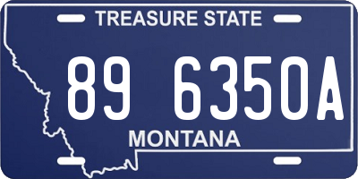 MT license plate 896350A