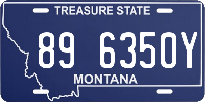 MT license plate 896350Y