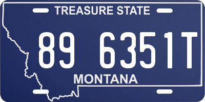 MT license plate 896351T