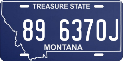 MT license plate 896370J