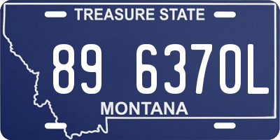 MT license plate 896370L