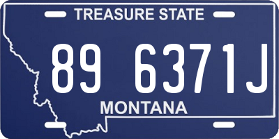 MT license plate 896371J