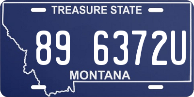 MT license plate 896372U