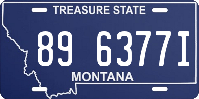 MT license plate 896377I