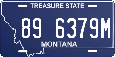 MT license plate 896379M