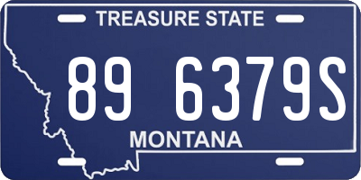 MT license plate 896379S