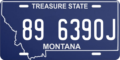 MT license plate 896390J