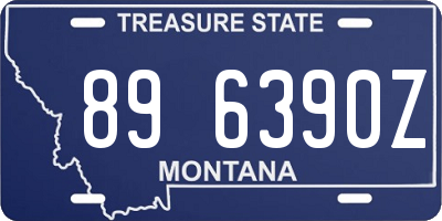MT license plate 896390Z