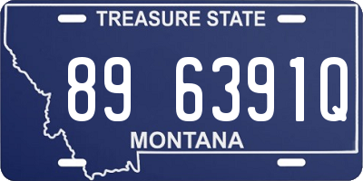 MT license plate 896391Q
