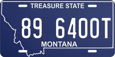 MT license plate 896400T