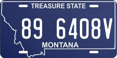MT license plate 896408V