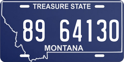 MT license plate 896413O