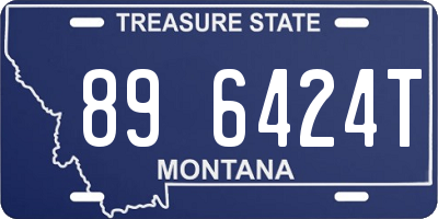 MT license plate 896424T