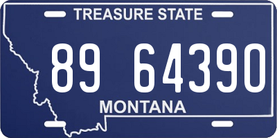 MT license plate 896439O