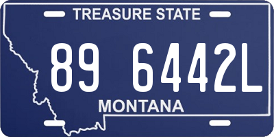 MT license plate 896442L