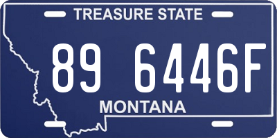 MT license plate 896446F