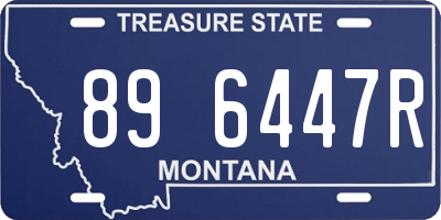 MT license plate 896447R
