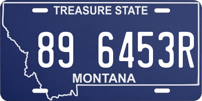 MT license plate 896453R