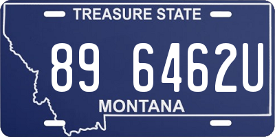 MT license plate 896462U