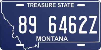 MT license plate 896462Z
