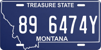 MT license plate 896474Y