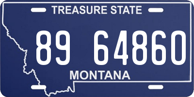 MT license plate 896486O